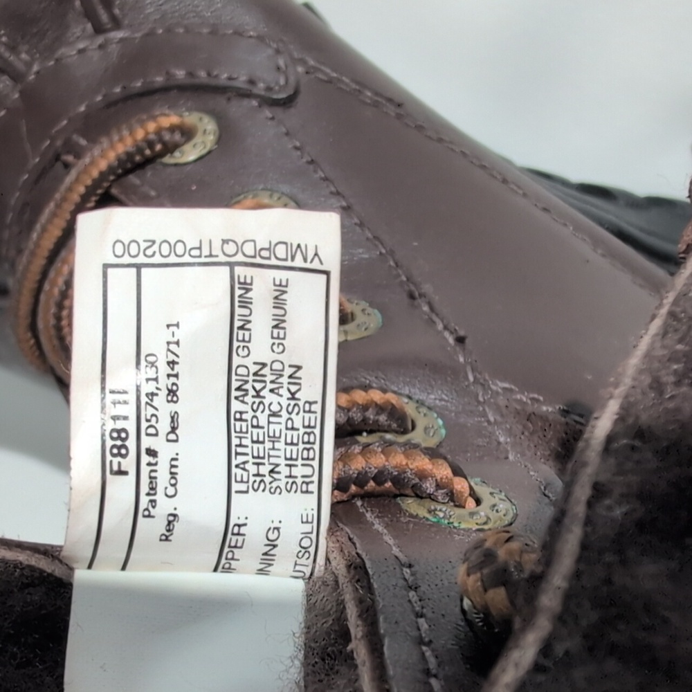 UGG Dark Brown Lace-Up Winter Boots - Picture 8 of 11